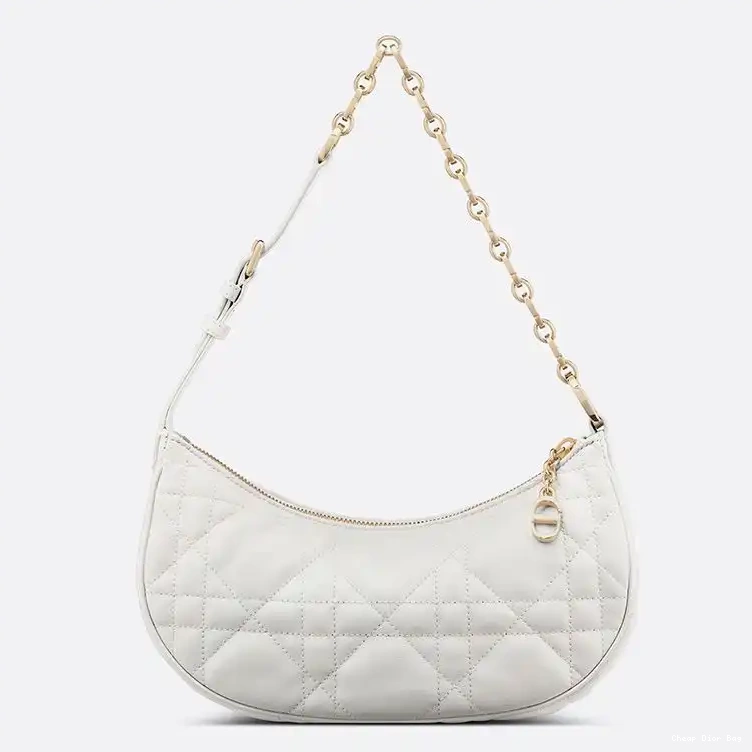 Cheap Dior Bag White Lambskin Lounge Bag Dior CD Cannage 0505